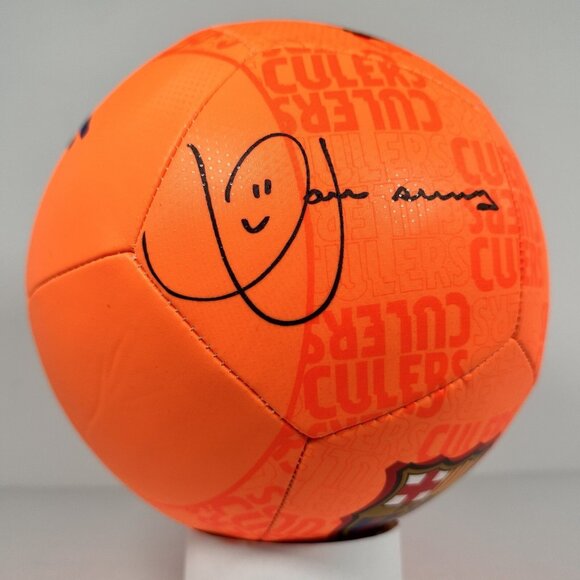 Dani Alves Signed FC Barcelona Ball Beckett Witnessed BAS COA - Picture 3 of 6